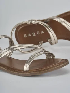 Hot Sandali tacco 1cm pelle Donna Sandali Tacco Basso