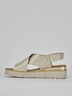 Online Sandali tacco 3cm pelle Donna Sandali Tacco Basso