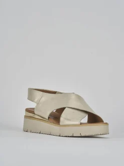 Online Sandali tacco 3cm pelle Donna Sandali Tacco Basso