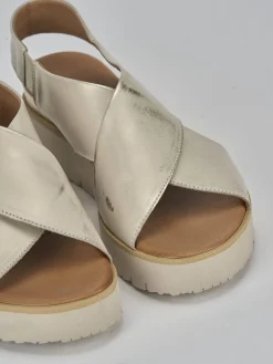 Online Sandali tacco 3cm pelle Donna Sandali Tacco Basso