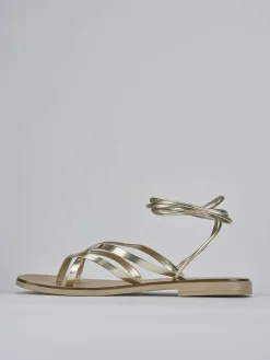 Online Sandali tacco 1cm pelle Donna Sandali Tacco Basso