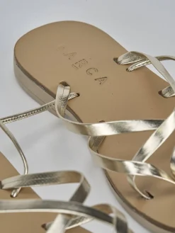 Online Sandali tacco 1cm pelle Donna Sandali Tacco Basso