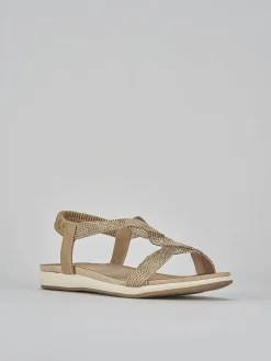 Clearance Sandali tacco 1cm pelle Donna Sandali Tacco Basso