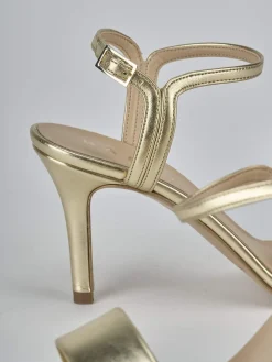 New Sandali tacco 7cm pelle Donna Sandali Tacco Alto