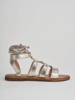 Sale Sandali tacco 1cm pelle Donna Sandali Tacco Basso