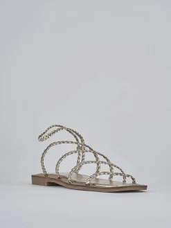 Discount Sandali tacco 1cm pelle Donna Sandali Tacco Basso