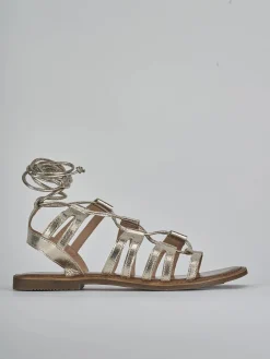 Discount Sandali tacco 1cm pelle Donna Sandali Tacco Basso