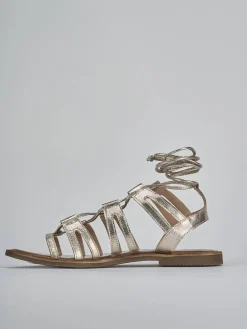 Discount Sandali tacco 1cm pelle Donna Sandali Tacco Basso