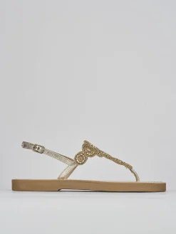 Discount Sandali tacco 1cm pelle Donna Sandali Tacco Basso