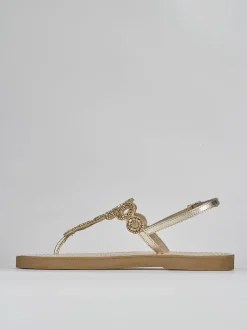 Discount Sandali tacco 1cm pelle Donna Sandali Tacco Basso