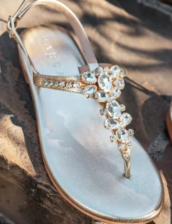 Discount Sandali tacco 1cm pelle Donna Sandali Tacco Basso