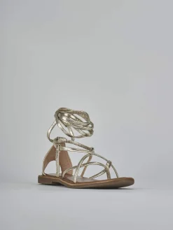 Hot Sandali tacco 1cm pelle Donna Sandali Tacco Basso