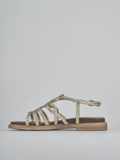 Clearance Sandali tacco 2cm pelle Donna Sandali Tacco Basso