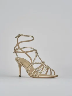 New Sandali tacco 7cm pelle Donna Sandali Tacco Alto