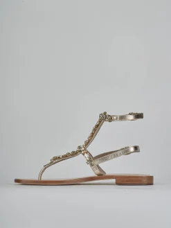 Sale Sandali tacco 1cm pelle Donna Sandali Tacco Basso