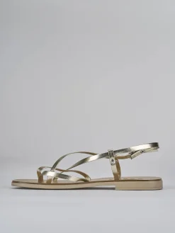 Clearance Sandali tacco 1cm pelle Donna Sandali Tacco Basso