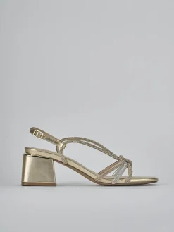 Hot Sandali tacco 5cm pelle Donna Sandali Tacco Alto