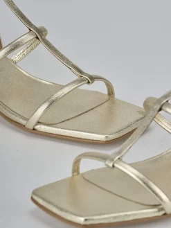 Best Sandali tacco 4cm pelle Donna Sandali Tacco Basso