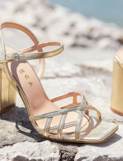 Hot Sandali tacco 9cm pelle Donna Sandali Tacco Alto