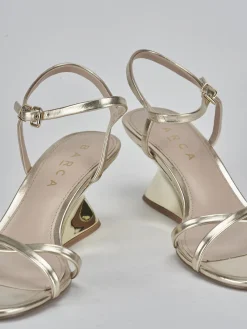 Hot Sandali tacco 5cm pelle Donna Sandali Tacco Alto