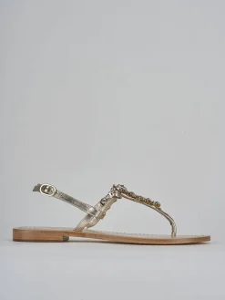 Discount Sandali tacco 1cm pelle Donna Sandali Tacco Basso