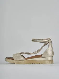 New Sandali tacco 2cm pelle Donna Sandali Tacco Basso