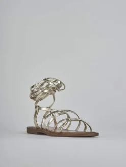 Discount Sandali tacco 1cm pelle Donna Sandali Tacco Basso