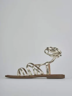 Discount Sandali tacco 1cm pelle Donna Sandali Tacco Basso