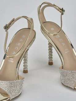 Discount Sandali tacco 9cm pelle Donna Sandali Tacco Alto