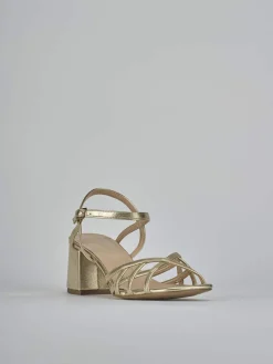 New Sandali tacco 5cm pelle Donna Sandali Tacco Alto