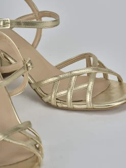 New Sandali tacco 5cm pelle Donna Sandali Tacco Alto