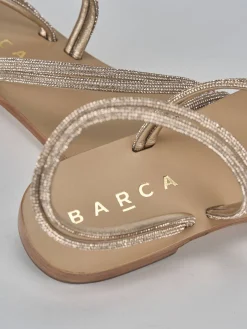 Hot Sandali tacco 1cm pelle Donna Sandali Tacco Basso