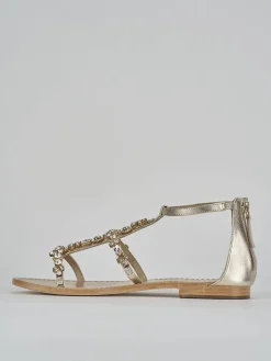 Sale Sandali tacco 1cm pelle Donna Sandali Tacco Basso