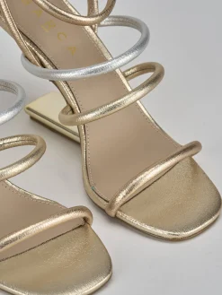 Clearance Sandali tacco 9cm pelle Donna Sandali Tacco Alto