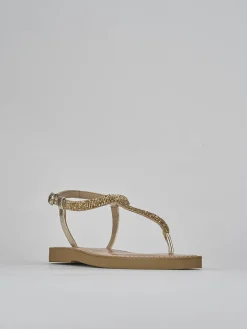 Discount Sandali tacco 1cm pelle Donna Sandali Tacco Basso