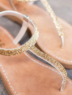 Discount Sandali tacco 1cm pelle Donna Sandali Tacco Basso