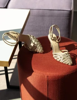 Outlet Sandali tacco 8cm pelle Donna Sandali Tacco Alto