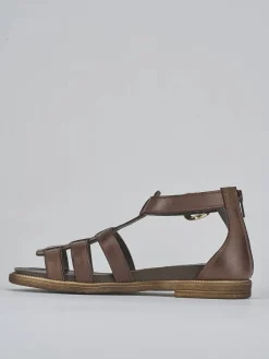 Sandali tacco 1cm pelle testa Donna Sandali Tacco Basso