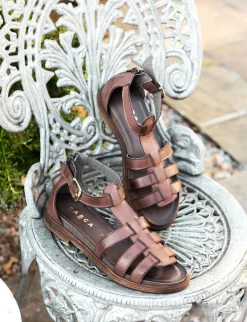 Sandali tacco 1cm pelle testa Donna Sandali Tacco Basso