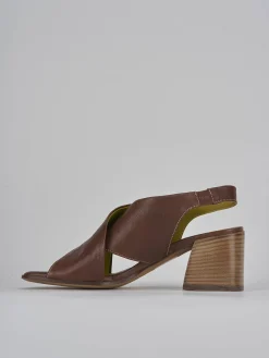 Clearance Sandali tacco 5cm pelle testa Donna Sandali Tacco Alto