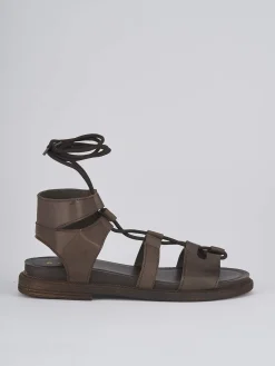 Outlet Sandali tacco 1cm pelle testa Donna Sandali Tacco Basso
