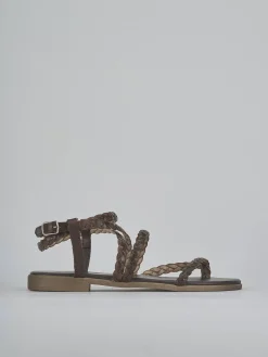 Best Sandali tacco 1cm pelle testa Donna Sandali Tacco Basso