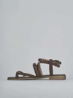 Best Sandali tacco 1cm pelle testa Donna Sandali Tacco Basso