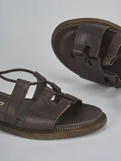 Hot Sandali tacco 1cm pelle testa Donna Sandali Tacco Basso