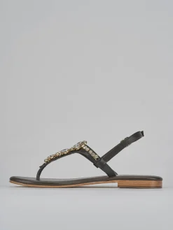 Outlet Sandali tacco 1cm pelle testa Donna Sandali Tacco Basso