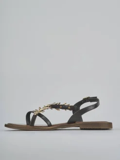 Sale Sandali tacco 1cm pelle testa Donna Sandali Tacco Basso