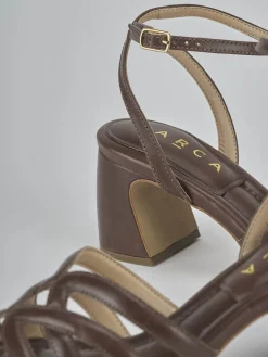 Discount Sandali tacco 6cm pelle testa Donna Sandali Tacco Alto