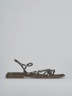 Sandali tacco 1cm pelle testa Donna Sandali Tacco Basso