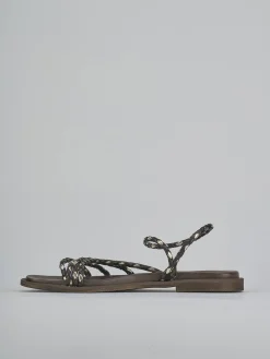 Sandali tacco 1cm pelle testa Donna Sandali Tacco Basso