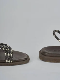 Sandali tacco 1cm pelle testa Donna Sandali Tacco Basso